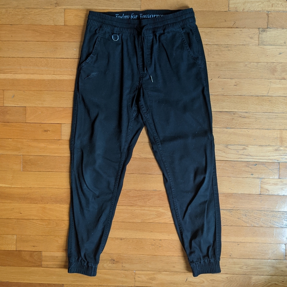 Publish Black Joggers in Size 30